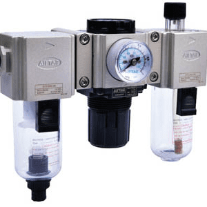 Professional F.R.L. Unit for Compressed Air Systems | AirTAC GT Series Combination Filter, Regulator, and Lubricator