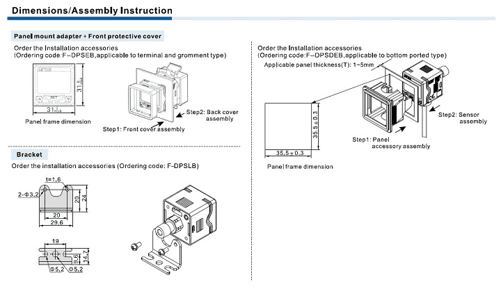 AirTAC DPH Series Digital Display Pressure Sensor with Analog Output | Precision Pressure Monitoring for Industrial Automation 3 35ebf6fe9b2b319f6511c0da2dd567c1