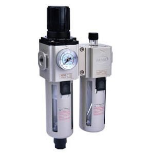 GAFC Series: Filter, Regulator, Lubricator (F.R.L.) Combination Unit for Compressed Air