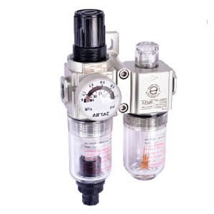 GAFC100 Series: Filter, Regulator, Lubricator (F.R.L.) Combination Unit for Compressed Air