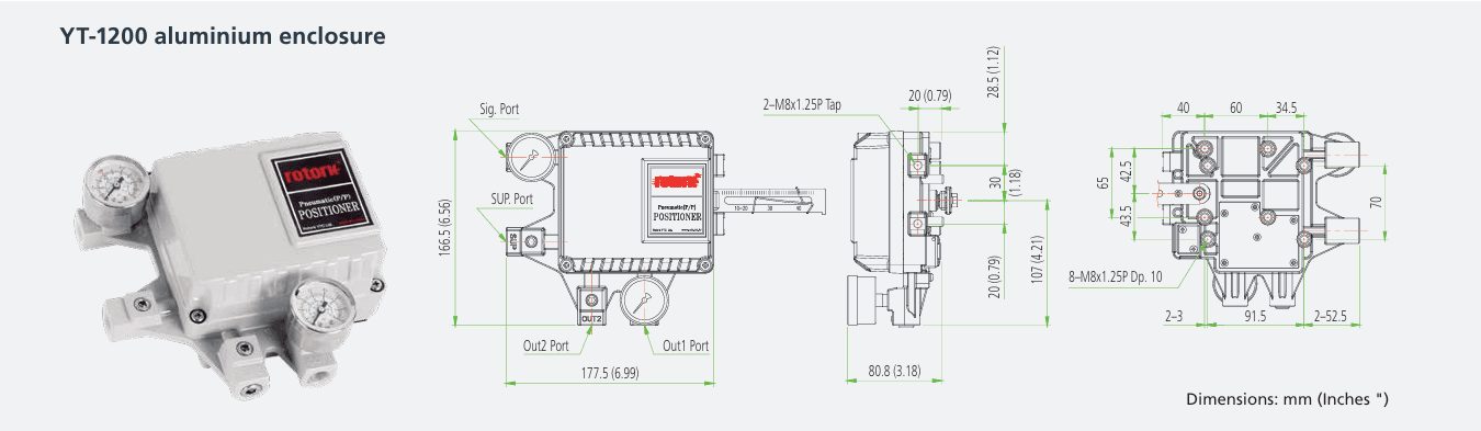 Rotork YT-1200 Serie Elektropneumatischer Ventilstellungsregler: Kompakte, zuverlässige Steuerung für Linear- und Drehantriebe 2 f57f22a5a82b92eb5344f2e8542f75f9
