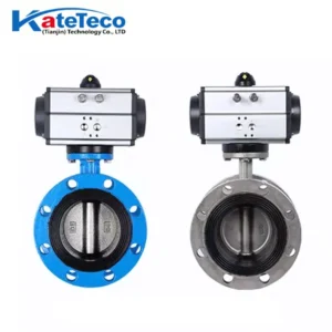 Pneumatic flange butterfly valve